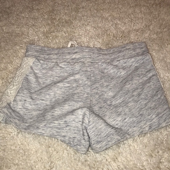 SWEATPANT SHORTS WITH LACE ON SIDES - Picture 2 of 2